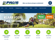 Tablet Screenshot of pausagroservice.nl